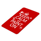 Ruhe und Farbe behalten (in allen Farben) Magnet (Linke Seite)