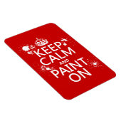 Ruhe und Farbe behalten (in allen Farben) Magnet (Rechte Seite)