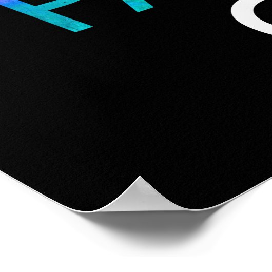 Ruhe und Farbe behalten Poster (Ecke)