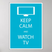 Ruhe und Fernsehen behalten Poster (Vorne)