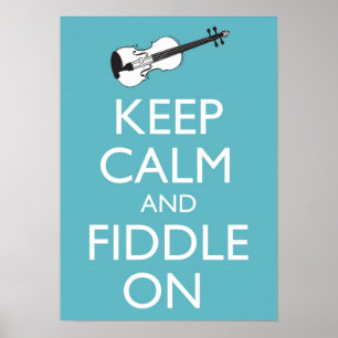 Ruhe und Fiddle auf Poster behalten