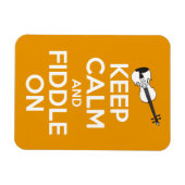Ruhe und Fiddle On (Orange) behalten Magnet (Horizontal)