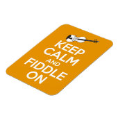 Ruhe und Fiddle On (Orange) behalten Magnet (Linke Seite)