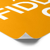 Ruhe und Fiddle On (Orange) behalten Poster (Ecke)