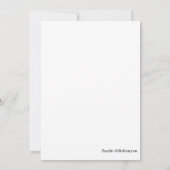 Ruhe und Fisch behalten Einladung (Rückseite)