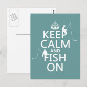 Ruhe und Fisch behalten - individuell einstellbare Postkarte (Vorne/Hinten)