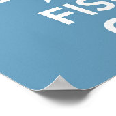 Ruhe und Fisch behalten Poster (Ecke)