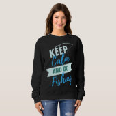 Ruhe und Fischen Sweatshirt (Vorne ganz)