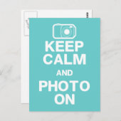 Ruhe und Foto auf der Postkarte behalten (Vorne/Hinten)