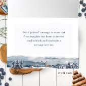 Ruhe und Freude, Aquarellwald und Fox, Elegant Feiertagskarte