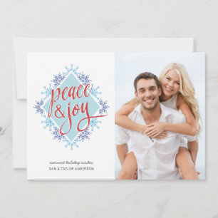 Ruhe und Freude beim Handschreiben über Wasserfarb Feiertagskarte