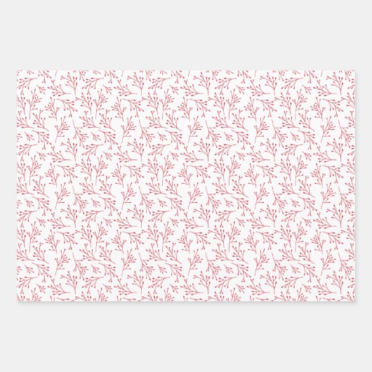 Ruhe und Freude Roter Urlaub Foto Collage Geschenkpapier Set (Vorderseite 3)