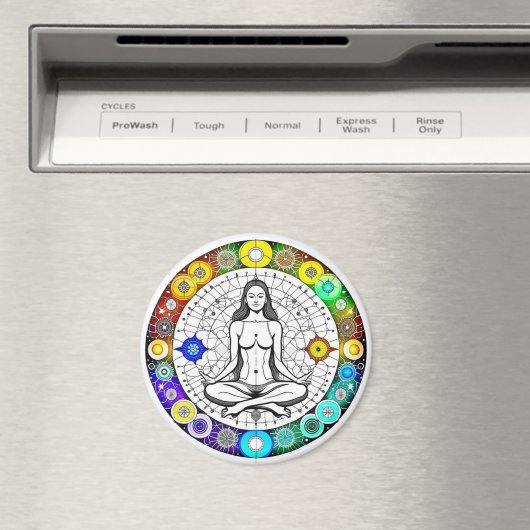 Ruhe und Friedliche Meditation Magnet (In Situ (Geschirrspüler))