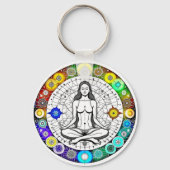 Ruhe und Friedliche Meditation Schlüsselanhänger (Vorderseite)