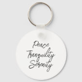 Ruhe und Friedliche Meditation Schlüsselanhänger (Rückseite)