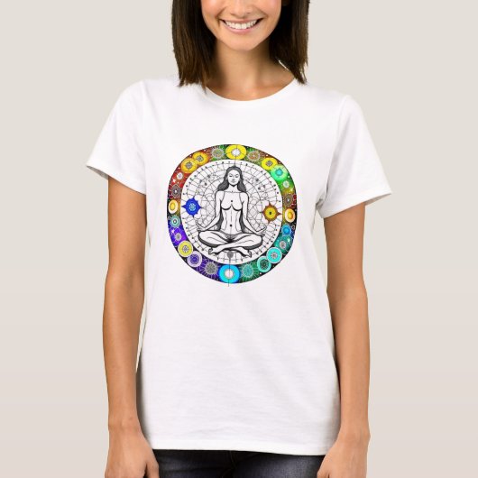 Ruhe und Friedliche Meditation T-Shirt (Vorderseite)
