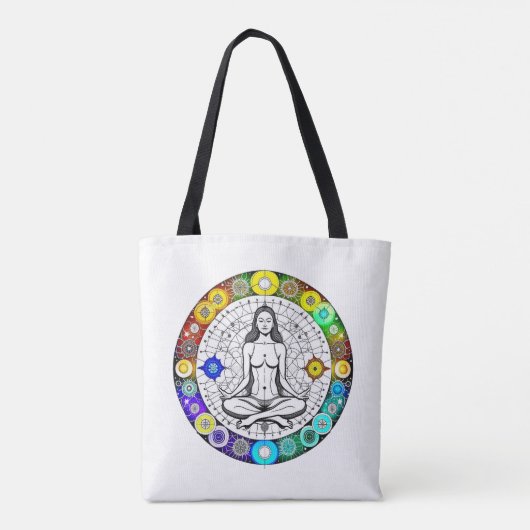 Ruhe und Friedliche Meditation Tasche (Rückseite)
