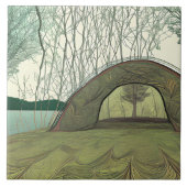 Ruhe und Friedliches Camping Fliese (Vorderseite)