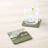 Ruhe und Friedliches Camping Getränkeuntersetzer (Rechte Seite)