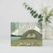 Ruhe und Friedliches Camping | Sprichwort Hi Postkarte (Stehend Vorderseite)