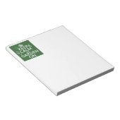 Ruhe und Garten behalten - Alle Farben Notizblock (angewinkelt)