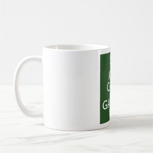 Ruhe und Garten behalten Kaffeetasse (Links)