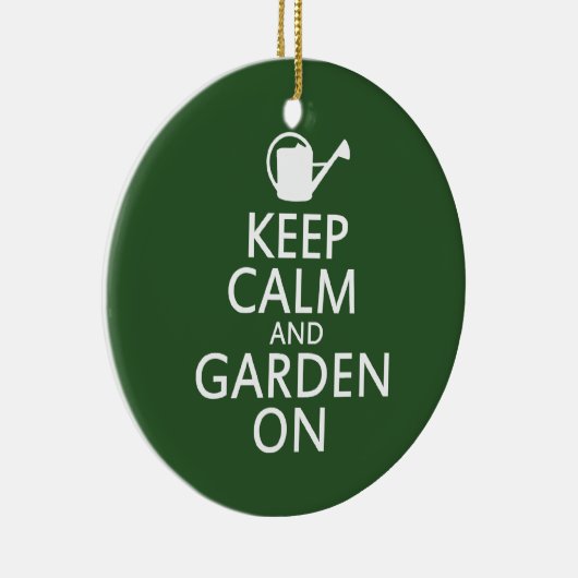 Ruhe und Garten behalten Keramik Ornament (Rechts)