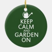 Ruhe und Garten behalten Keramik Ornament (Hinten)