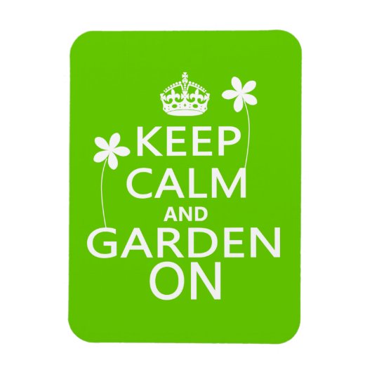 Ruhe und Garten behalten Magnet (Vertikal)
