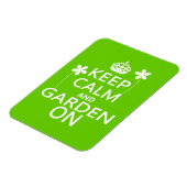 Ruhe und Garten behalten Magnet (Linke Seite)