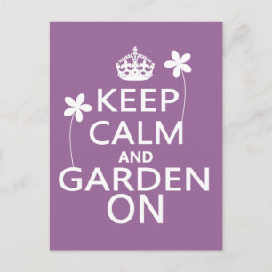 Ruhe und Garten behalten Postkarte