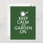 Ruhe und Garten behalten Postkarte (Vorne/Hinten)