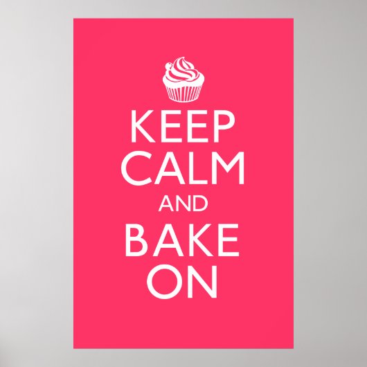 Ruhe und Gebäck auf Plakat behalten (Vorne)