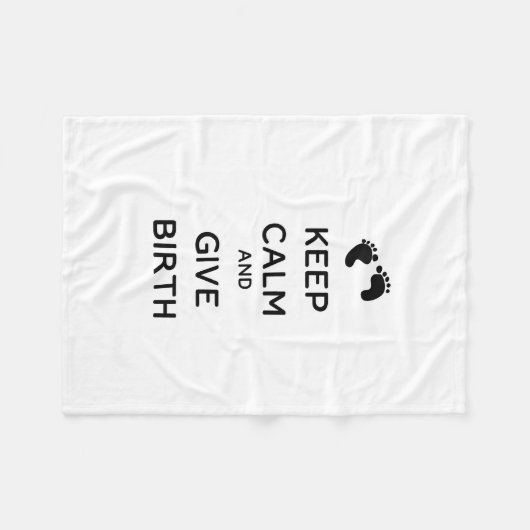 Ruhe und Geburt behalten Fleecedecke (Vorderseite (Horizontal))