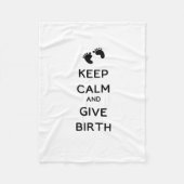 Ruhe und Geburt behalten Fleecedecke (Vorderseite)