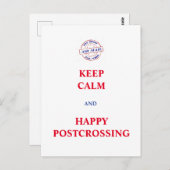 Ruhe und Gelassenheit behalten Postkarte (Vorne/Hinten)