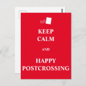 Ruhe und Gelassenheit behalten Postkarte (Vorne/Hinten)