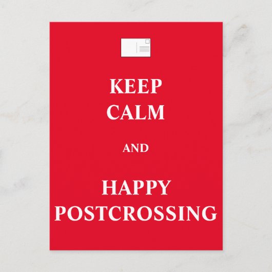 Ruhe und Gelassenheit behalten Postkarte (Vorderseite)