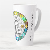 Ruhe und Gelassenheit Friedliche Meditation Milchtasse (Rechte Ecke)