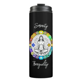 Ruhe und Gelassenheit Friedliche Meditation Thermosbecher