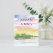 Ruhe und Gelassenheit Postkarte (Stehend Vorderseite)