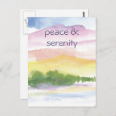 Ruhe und Gelassenheit Postkarte (Vorne/Hinten)