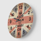 Ruhe und Gelassenheit unter britischer Flagge beib Große Wanduhr (Winkel)