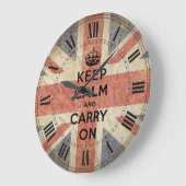 Ruhe und Gelassenheit unter britischer Flagge beib Große Wanduhr (Winkel)