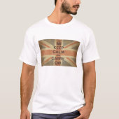 Ruhe und Gelassenheit unter britischer Flagge beib T-Shirt (Vorderseite)