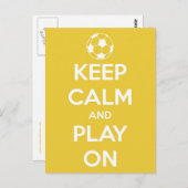 Ruhe und Gelbe Postkarte behalten (Vorne/Hinten)