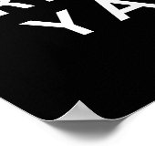 Ruhe und Gelesenheit behalten Poster (Ecke)