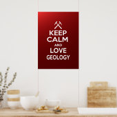 Ruhe und Geologie der Liebe behalten Poster (Küche)