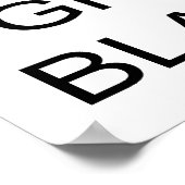 Ruhe und Getto-Explosion behalten Poster (Ecke)