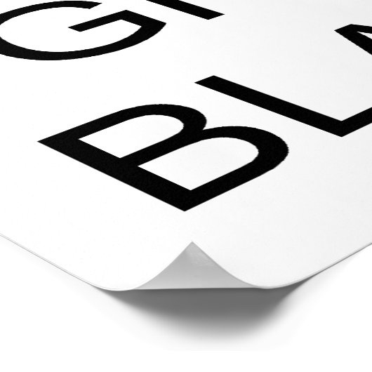 Ruhe und Getto-Explosion behalten Poster (Ecke)